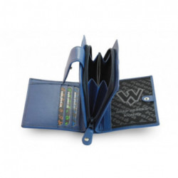 Modrá dámska kožená peňaženka Makenzie