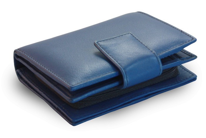 Modrá dámska kožená peňaženka Makenzie
