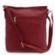 Červená elegantní dámská zipová kabelka Efraim