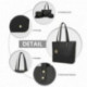 Černý luxusní dámský kabelkový set 3v1 Doreen