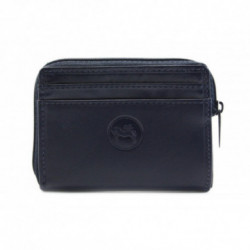 Tmavomodrá pánska menšia peňaženka s krúžkom na kľúče Karpos