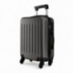 Tmavě šedý cestovní kvalitní velký kufr Bartie