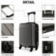 Tmavě šedý cestovní kvalitní velký kufr Bartie