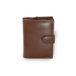 Tmavo hnedá dámska kožená peňaženka Kendall