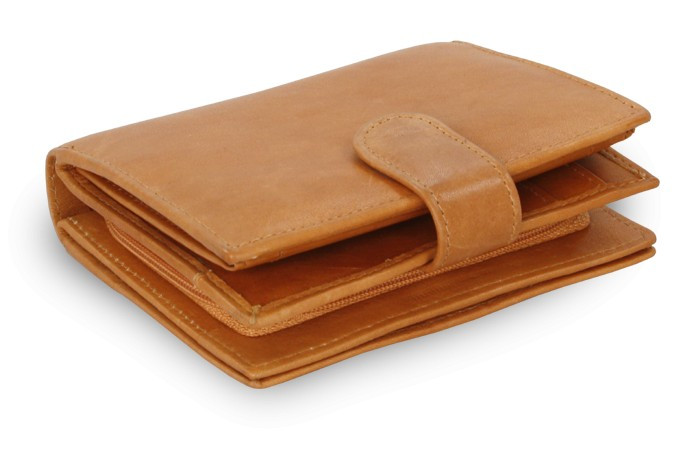 Svetlo hnedá dámska kožená peňaženka Kendall