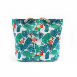 Zelená textilná dámska plážová taška so vzorom Iosif