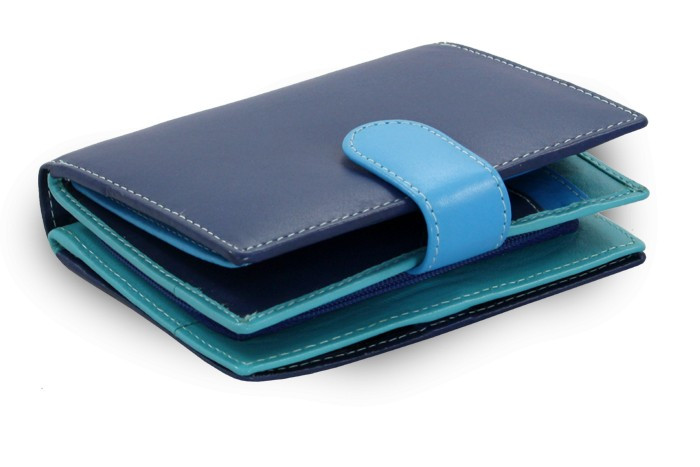 Multi modrá dámska kožená peňaženka Kendall