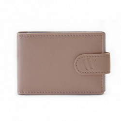 Béžová dámska kožená dokladovka so zápinkou Sotiris