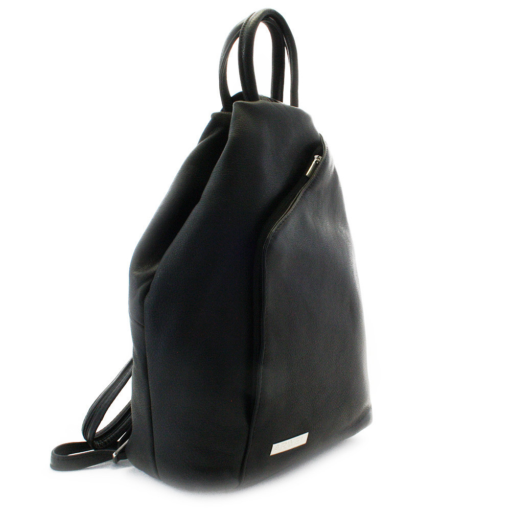 Čierny kožený batôžtek/kabelka Hazelien