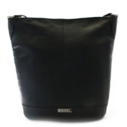 Čierna dámska kožená kabelka Aurorien