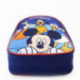 Modrý dětský zipový batoh s obrázkem Mickey