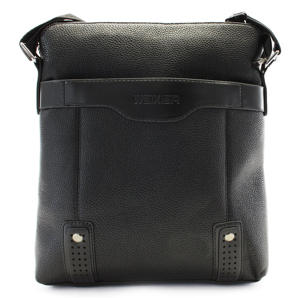Černá pánská zipová crossbody taška Moses