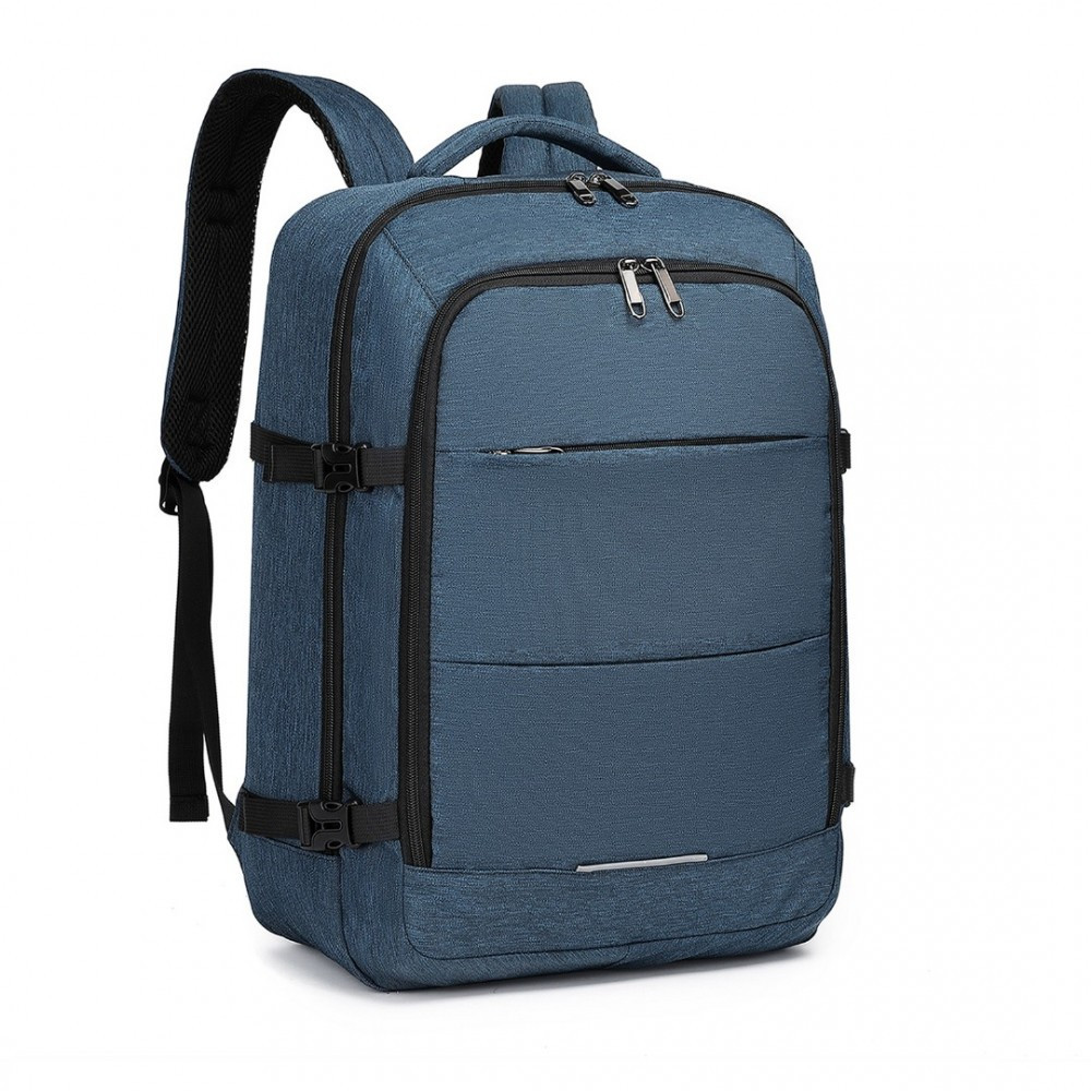 Modrý zipsový cestovný batoh Erasti