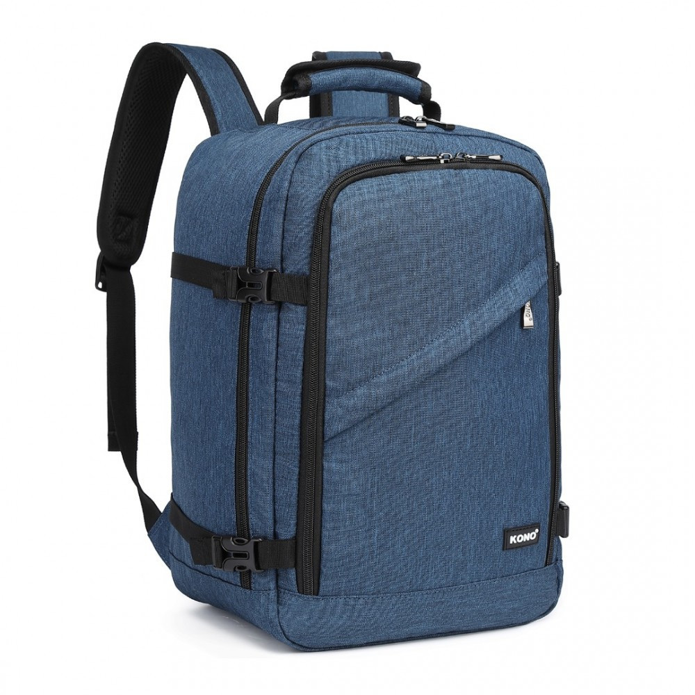 Modrý zipsový cestovný batoh Kasiani