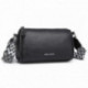 Černá kožená crossbody dámská kabelka Iousta