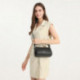 Černá kožená crossbody dámská kabelka Iousta
