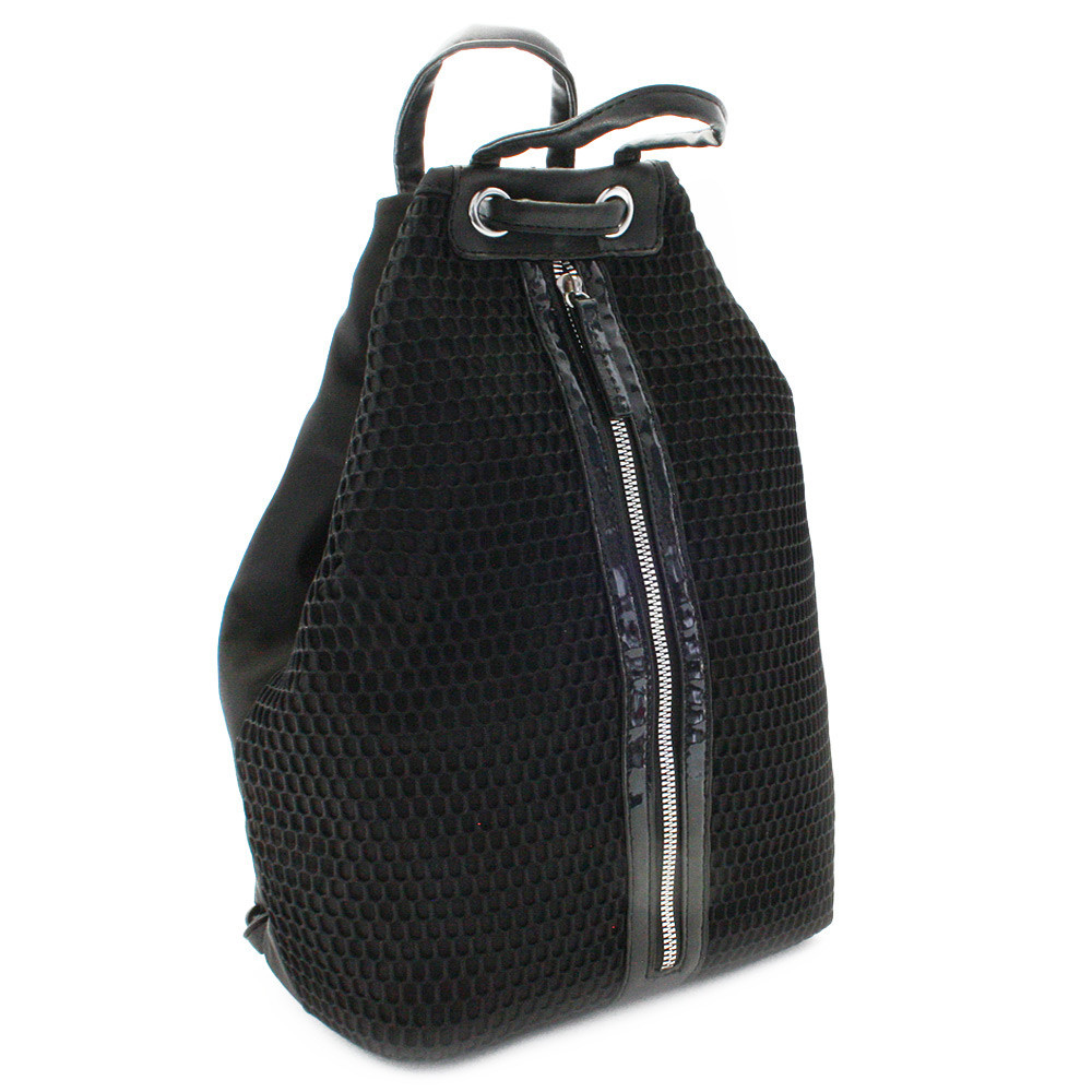 Čierny moderný zipsový dámsky batoh Kilie
