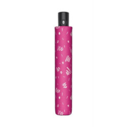 Ružový skladací odľahčený plne automatický dámsky dáždnik Glykerios