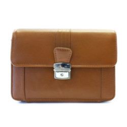 Svetlo hnedá pánska kožená etue so sklápacím registrom Zander