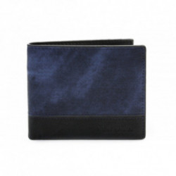 Čiernomodrá pánska peňaženka - dokladovka Manolis