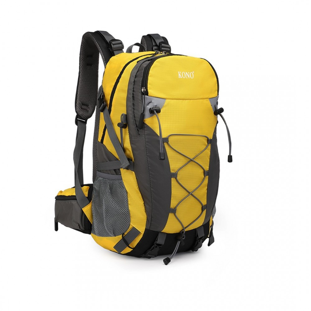 Žltý zipsový veľký cestovný batoh Kornilios