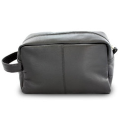 Čierna kožená kozmetická etue Serenity