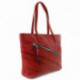 Červená dámská kabelka s kombinací batohu Christen
