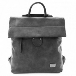 Tmavosivý klopnový dámsky batoh/kabelka Turkla