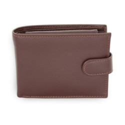 Tmavo hnedá pánska kožená peňaženka Thomas