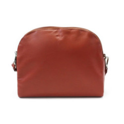 Tmavo ružová kožená dvojzipsová dámska kabelka Silárda