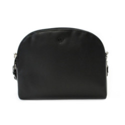 Čierna kožená dvojzipsová dámska kabelka Silárda