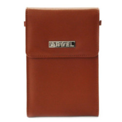 Hnedá klopnová dámska mini kabelka Agota