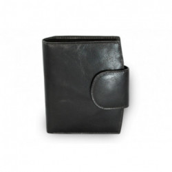 Čierna dámska kožená peňaženka so zápinkou Eruvére