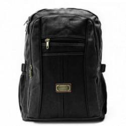 Čierny praktický textilný pánsky batoh Morco