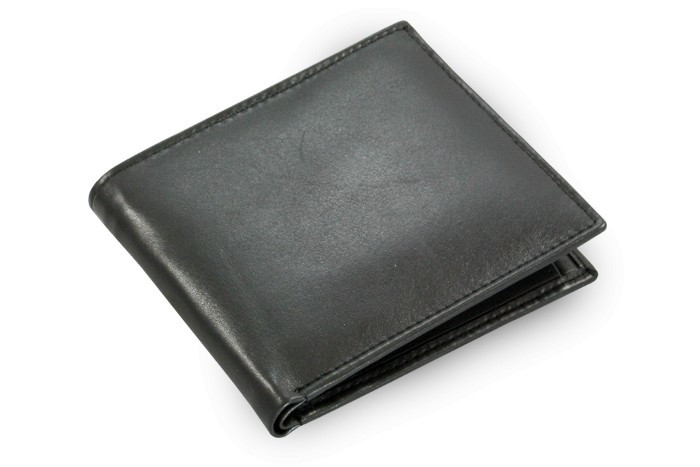 Čierna pánska kožená peňaženka Adodine
