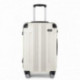 Smetanový cestovní kvalitní velký kufr Cenen