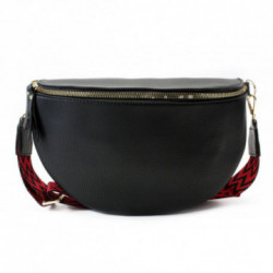 Čierna dámska zipsová kabelka/ľadvinka Buen