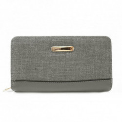Sivá zipsová dámska peňaženka Trace