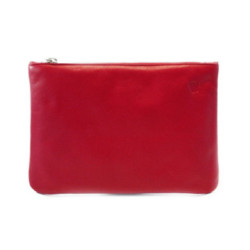 Červená kožená etue Ollie