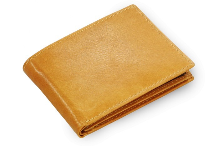 Svetlo hnedá pánska kožená peňaženka Steven