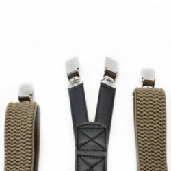 Tmavo béžové štýlové klasické pánske traky Choso