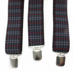 Tmavosivé štýlové pánske traky Phineas