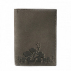 Hnedosivý dámsky kožený vizitkár Fotie