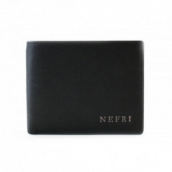 Čierna pánska kožená peňaženka - dokladovka Malachy