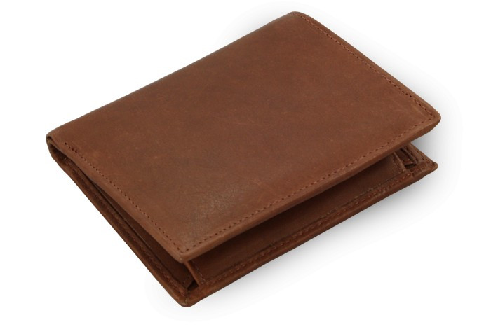 Tmavo hnedá pánska kožená peňaženka Charlie