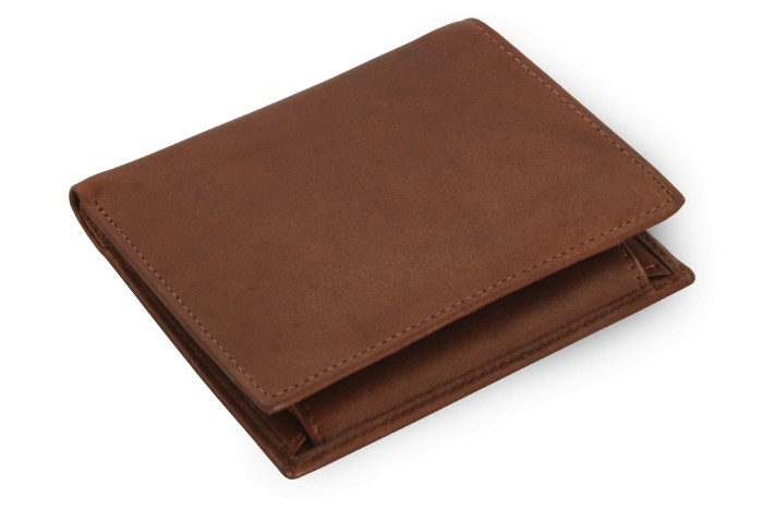 Tmavo hnedá pánska kožená peňaženka Jordan