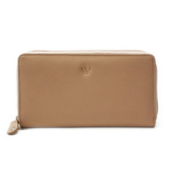 Béžová dámska kožená zipsová peňaženka Gudmar
