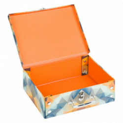 Oranžový skladací detský školský kufrík Tiger