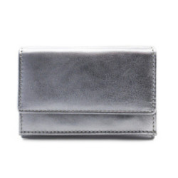 Tmavě stříbrná dámská kožená mini peněženka 511-4392A-29