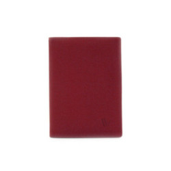 Vínovo červená kožená dokladovka Elien